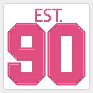 Est. 90 pink Sticker